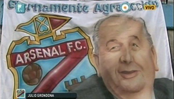 Así recordó Arsenal a Julio Humberto Grondona - 0001067775