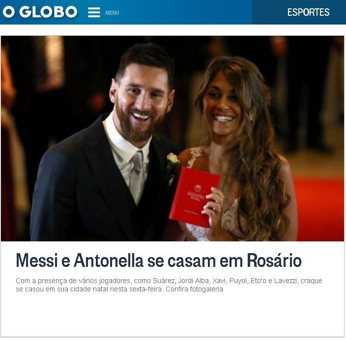 El mundo habla de Messi y Antonela