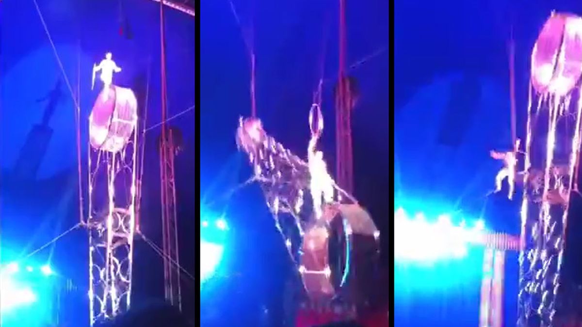 Video Impactante Ca Da De Un Acr Bata De Circo