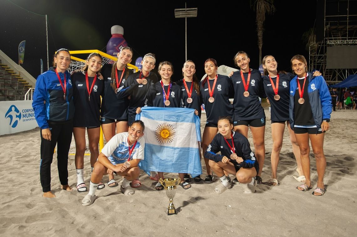 Argentina Brill En El Sur Centro Juvenil De Beach Handball