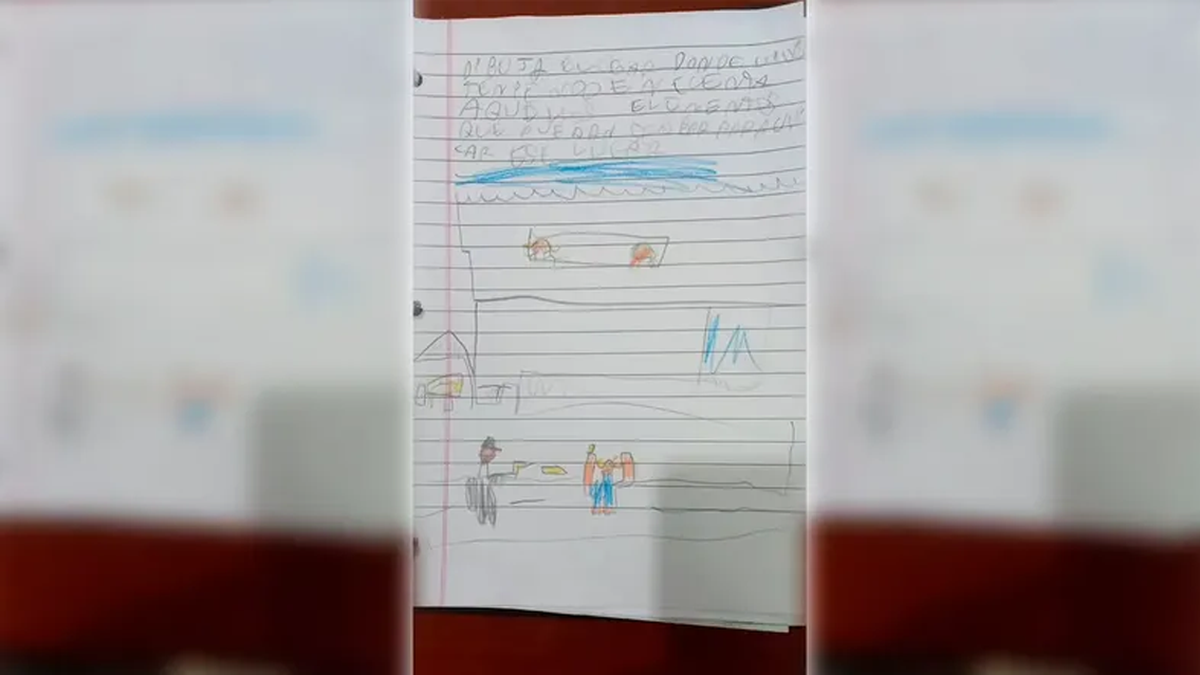 Rosario el estremecedor dibujo que hizo un nene de 7 años cuando le