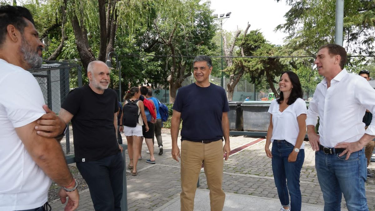 Rodríguez Larreta Santilli y Jorge Macri recorrieron las obras de