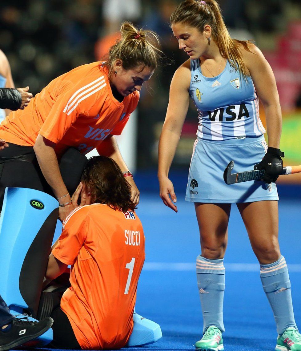 La tristeza de Las Leonas luego de ser eliminadas por Australia del mundial  de Londres