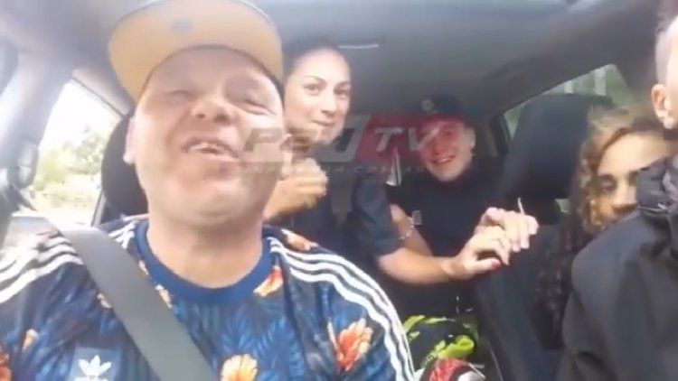 Desafectaron a tres policías por subirse al auto de El Pepo