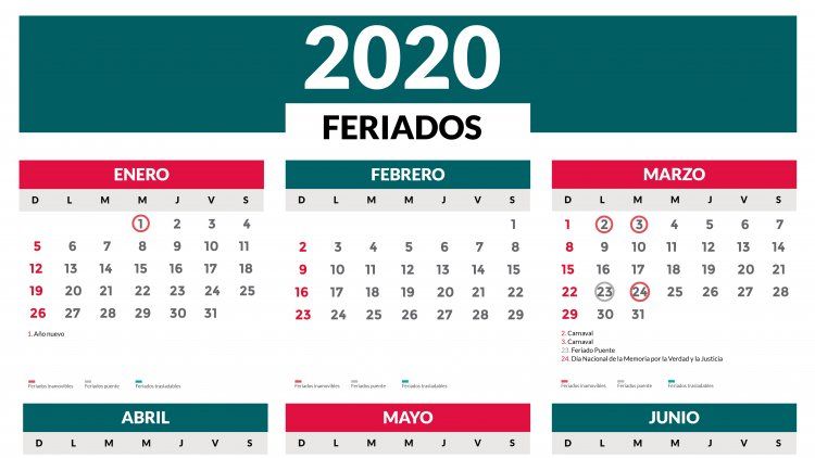 Feriados 2020 En Argentina: El Calendario Completo | Feriados