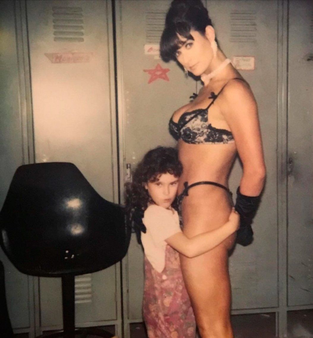 Demi Moore cumplió 58 años y su hija compartió unas fotos de Striptease