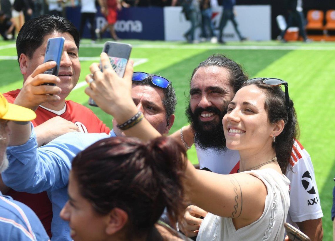 River-Flamengo: las glorias jugaron un amistoso