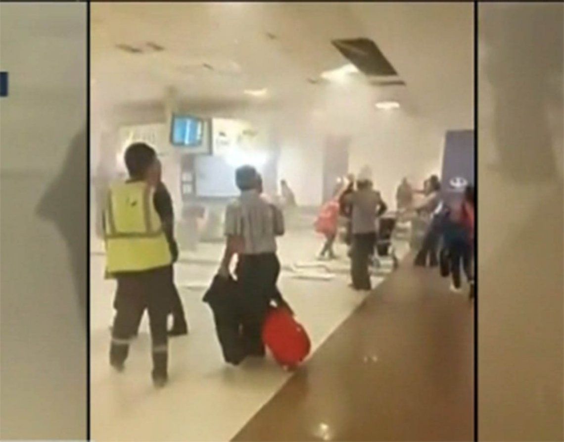 Las consecuencias del temporal: en el aeropuerto de Ezeiza se voló todo