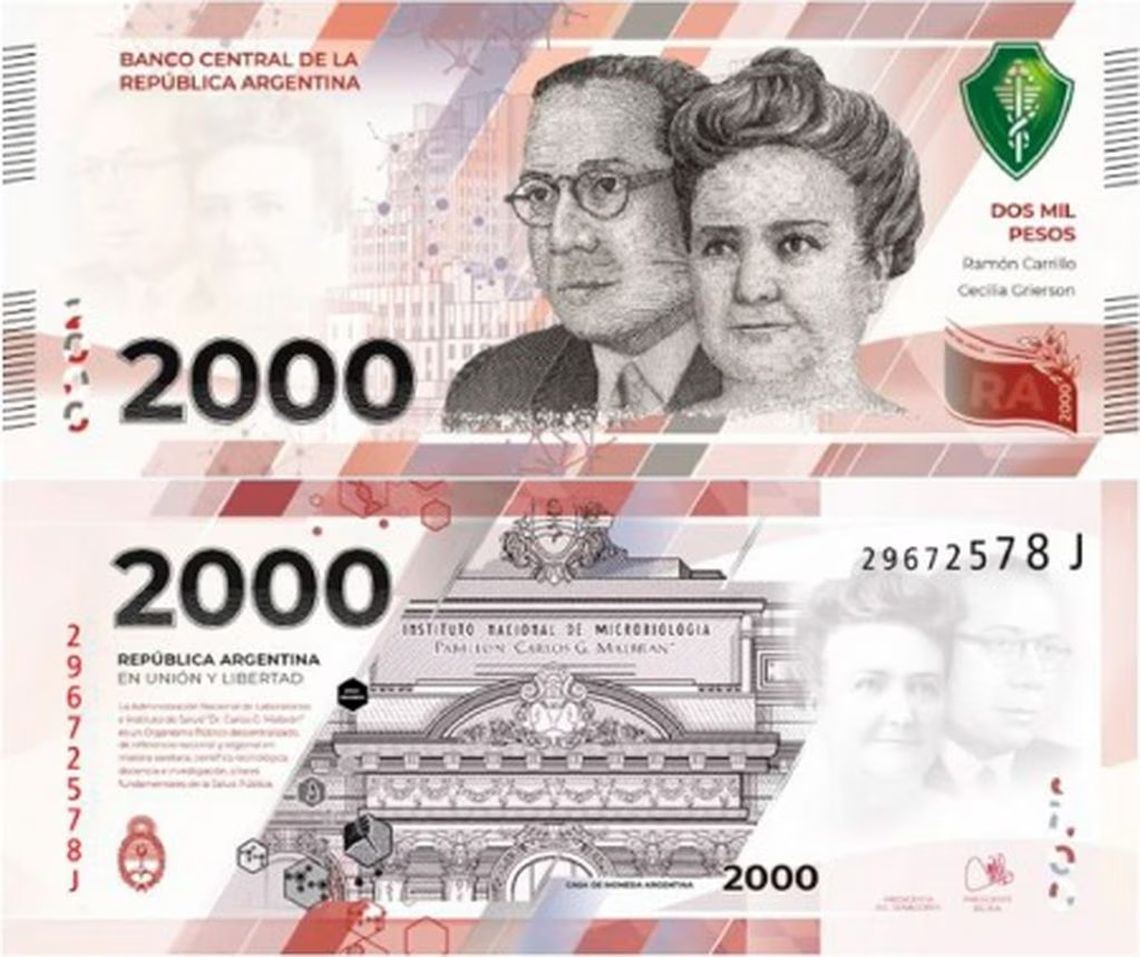 El billete de dos mil pesos comenzará a circular a fines de mayo.