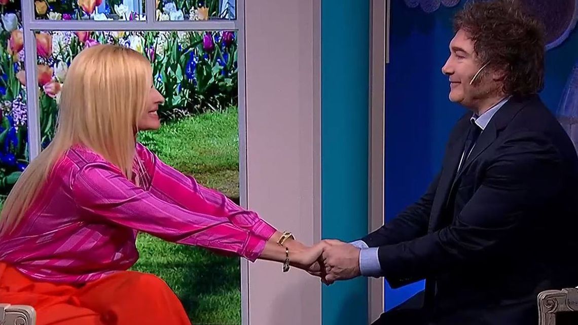 Milei le brindó una entrevista a su pareja, Yuyito González.