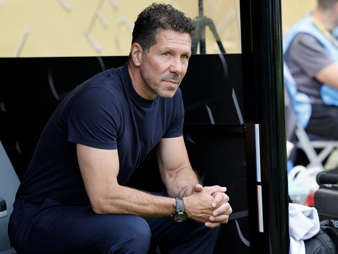 El Cholo Simeone, resignado ante la eliminación del Atlético de Madrid del Mundial de Clubes. 