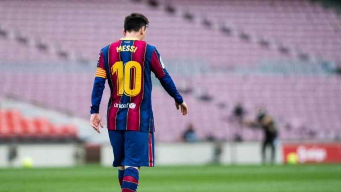 Lionel Messi se despide del Barcelona. 