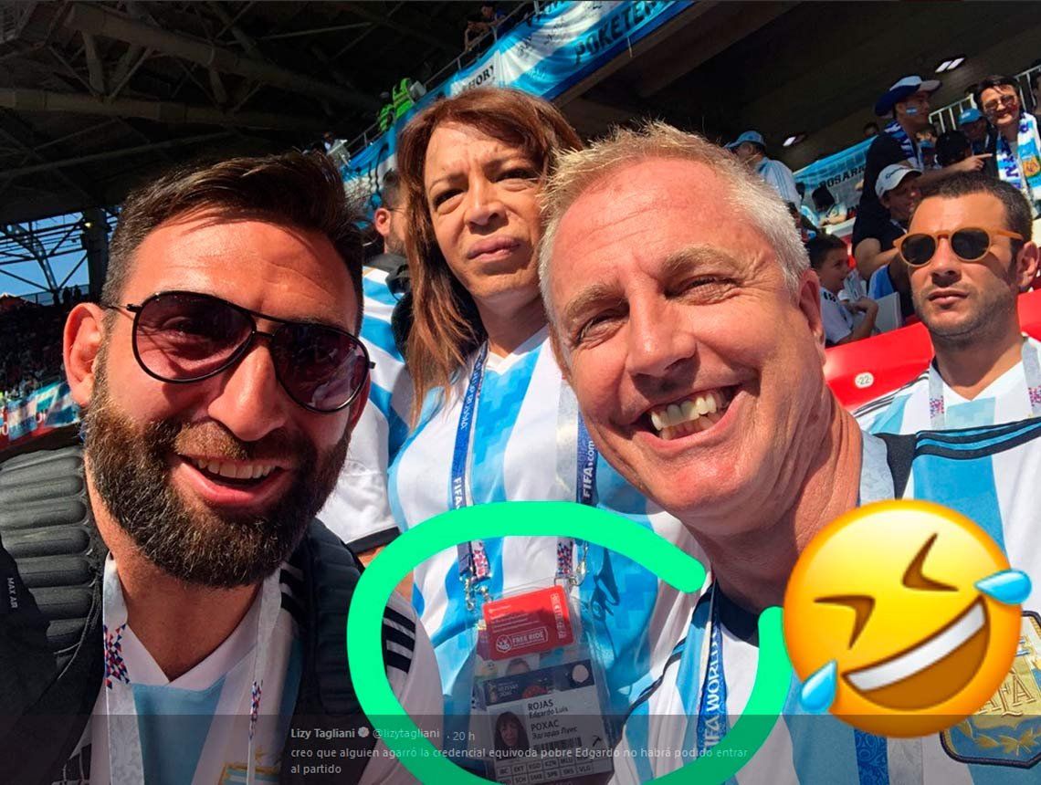 Lizy Tagliani se rió de su acreditación para el Mundial y estallaron las redes