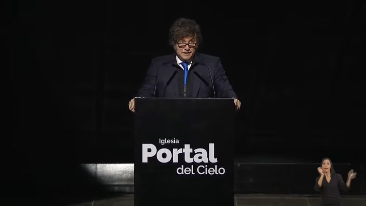En un acto con iglesias evangélicas en Chaco, el presidente Javier Milei celebró que los que se quedaban con la mejor parte estén presos.