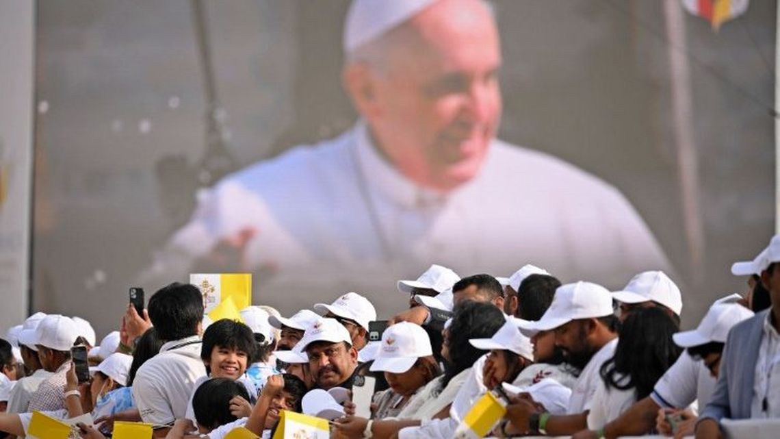 El Papa Francisco en su visita a Bahrein.