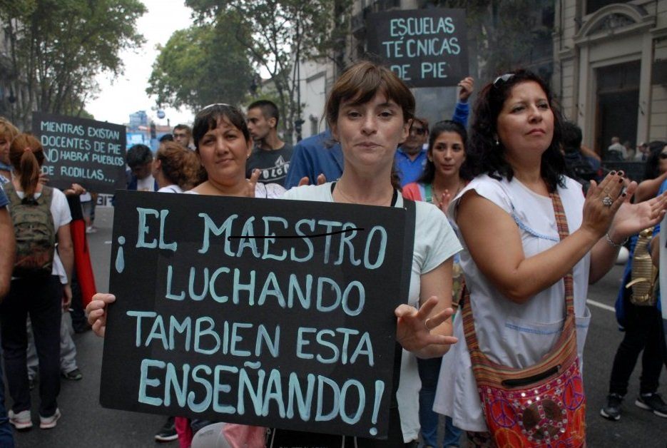 Los salarios docentes argentinos están entre los más bajos del mundo