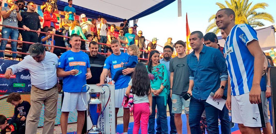 Palermo y Abbondanzieri hacen historia: ¡Bi campeones del mundo en fútbol tenis!