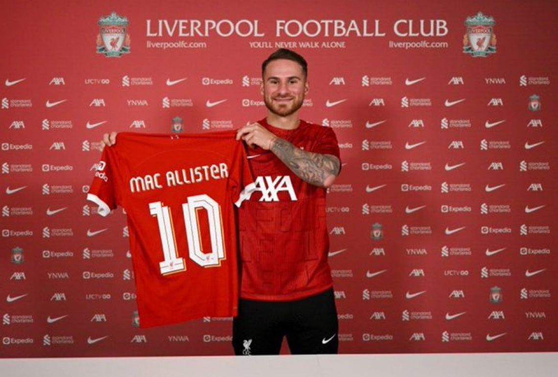 Alexis Mac Allister es el nuevo jugador del Liverpool.