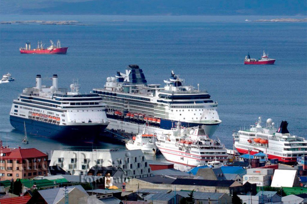 El turismo de cruceros es muy esperado cada a&ntilde;o en Tierra del Fuego. Archivo.