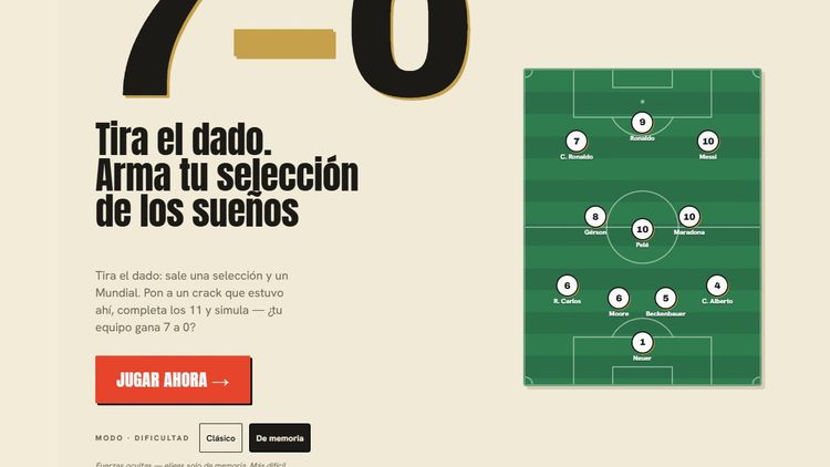 El juego se ha hecho viral en redes sociales para los mas fanáticos del mundial.