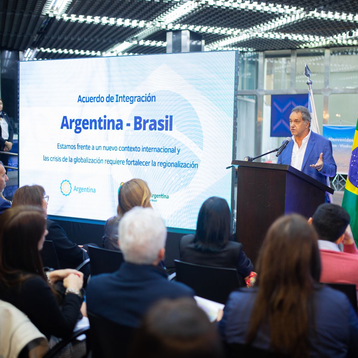 San Pablo - Daniel Scioli presentó el Acuerdo de Integración con Brasil