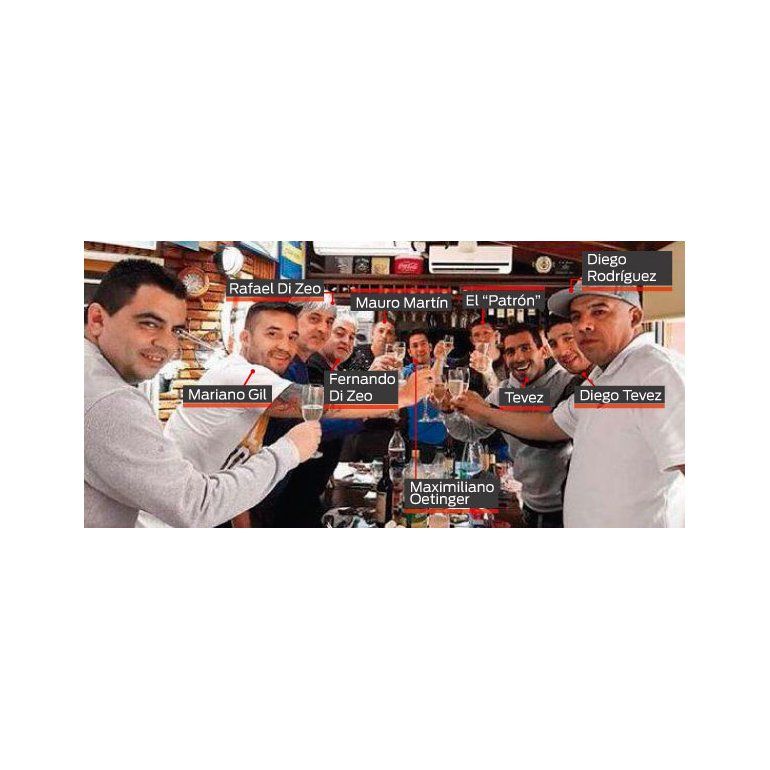 Polémica foto de Tevez con la barra de Boca: ¿real o fake?