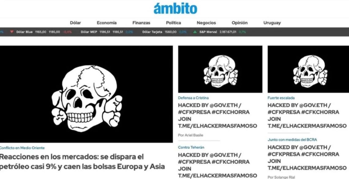 Este ataque no es el primero que realiza @gov.eth contra medios argentinos