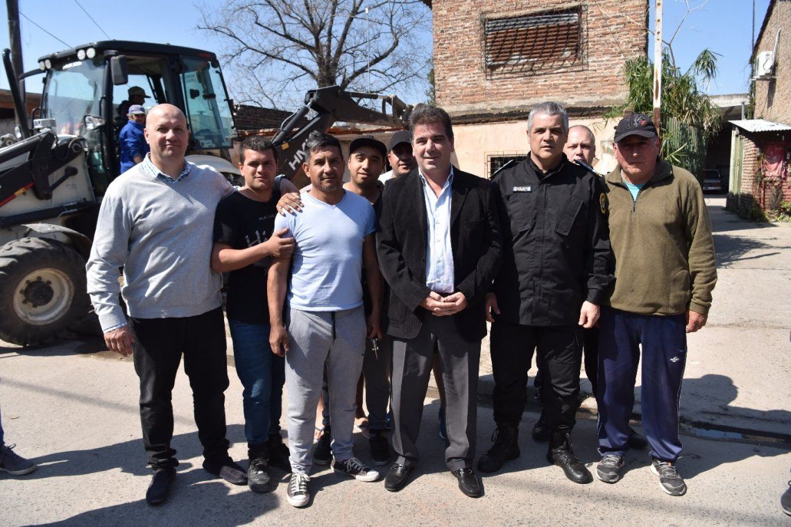 Ritondo supervisó el derribo del búnker 80