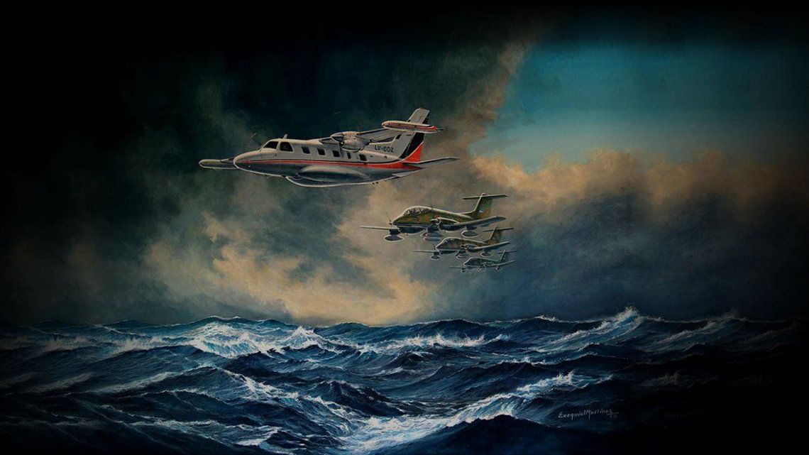 La aeronave caída en el Paraná había participado de la Guerra de Malvinas