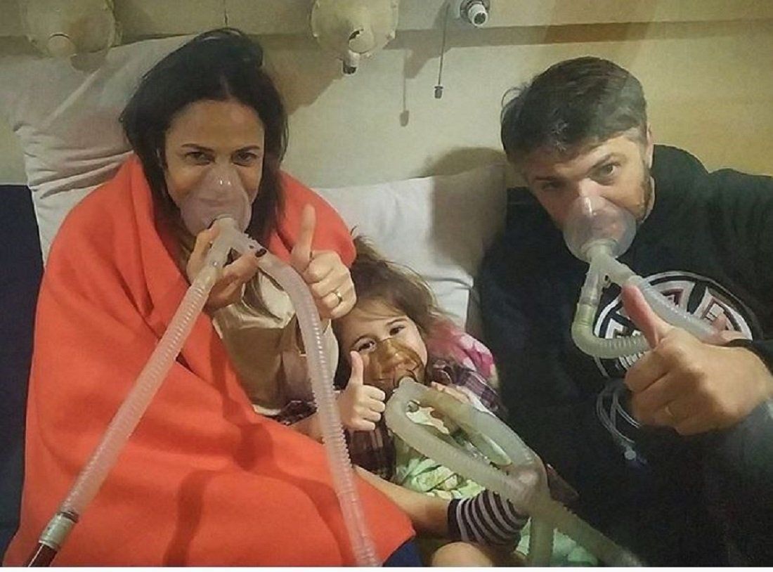 María Fernanda Callejón recibió el alta junto a su familia tras intoxicarse con monóxido de carbono