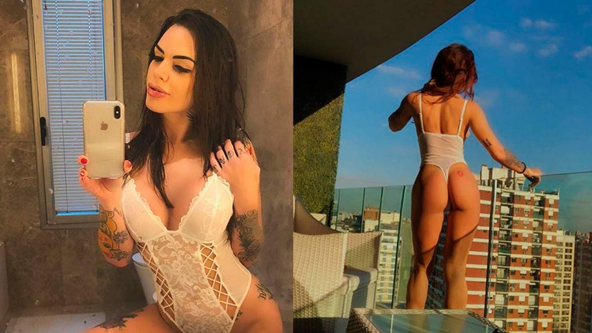 No al frío: las impactantes fotos hot de Sofía Clérici con su cola al viento