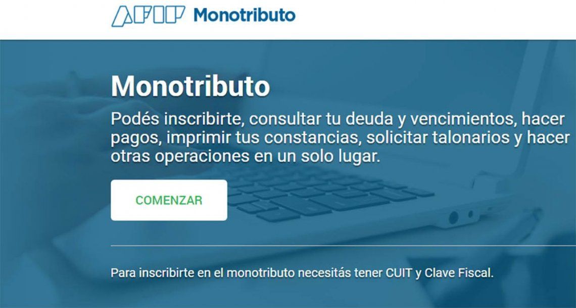 Los monotributistas ya tienen su propio portal web