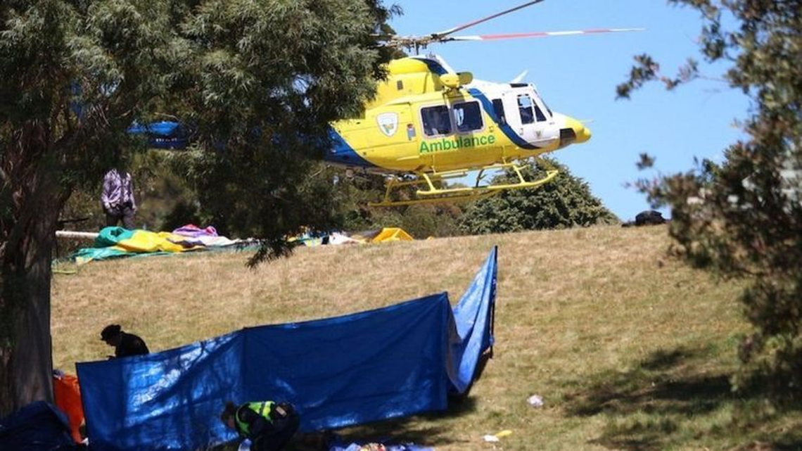 Australia: cuatro niños murieron al salir volando un castillo inflable en una fiesta escolar