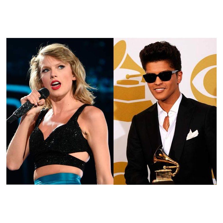 Grammys: Taylor Swift y Bruno Mars, los más galardonados