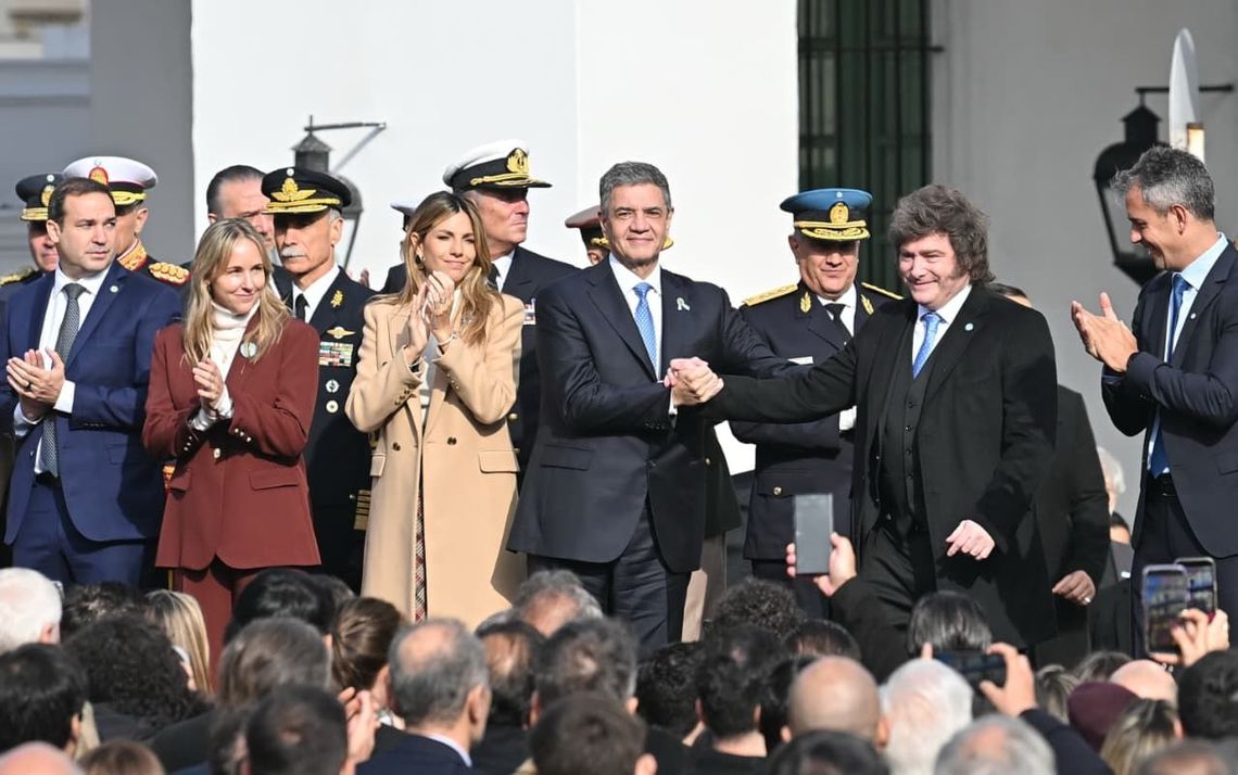 Tedeum 25-05-26 - Jorge Macri saluda al presidente Javier Milei Tedeum 25-05-26 - Jorge Macri saluda al presidente Javier Milei