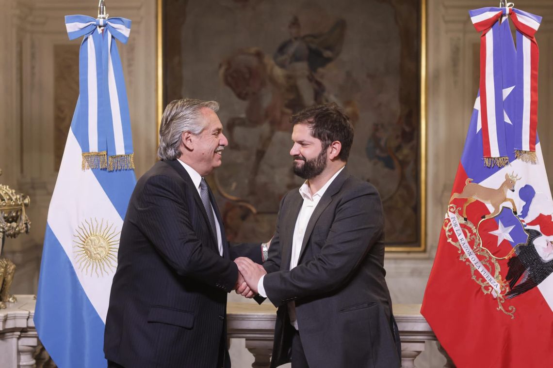 El presidente Fernández recibió a Boric.