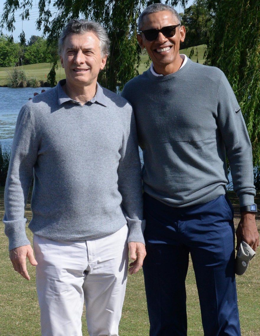 Con un partido de golf con Macri, Obama le dio continuidad a su agenda en Argentina
