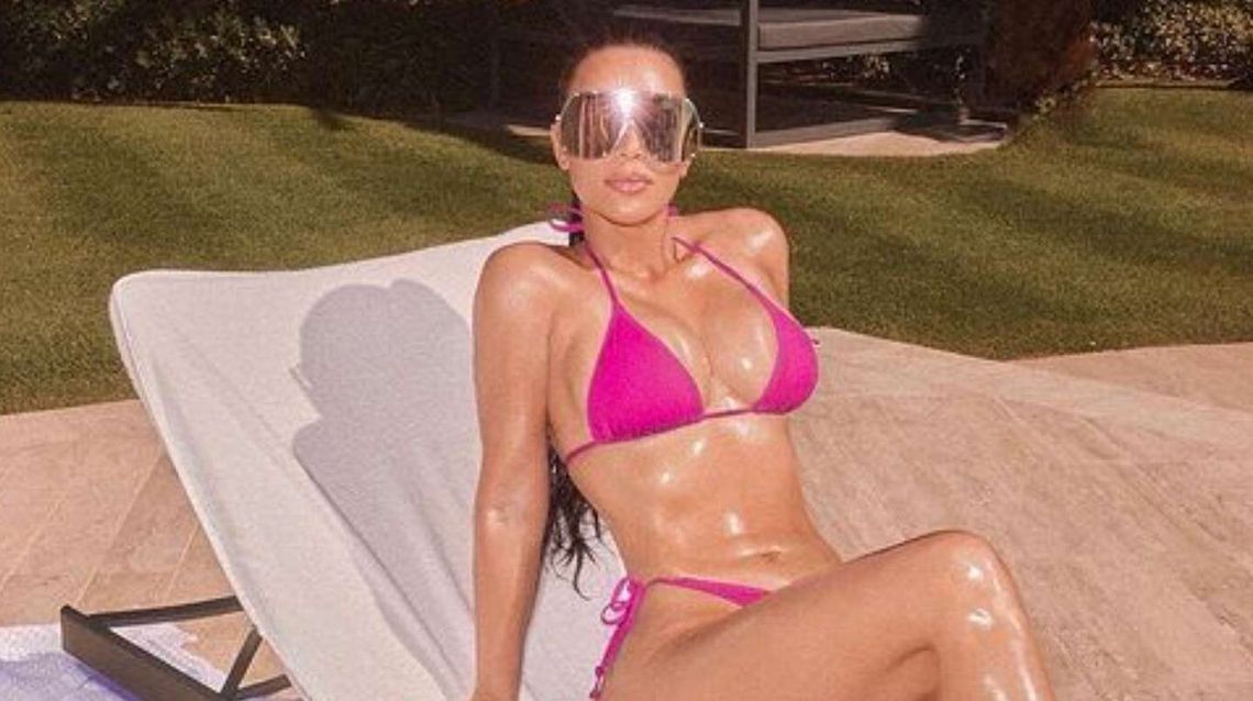 Kim Kardashian lució un particular look en Instagram