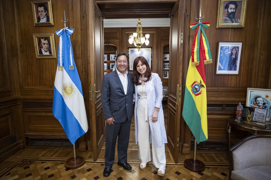 Cristina Fernández de Kirchner se reunió con Luis Arce.