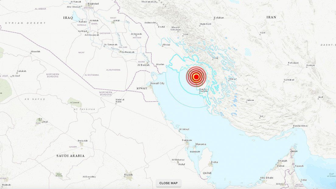 Irán: sismo de magnitud 5,8 sacude el sur del país