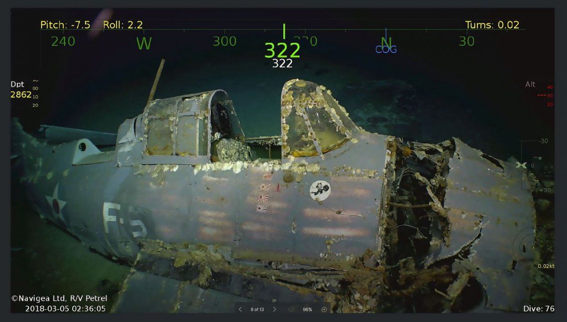 Australia: hallan restos del USS Lexington, un portaaviones hundido durante la Segunda Guerra Mundial