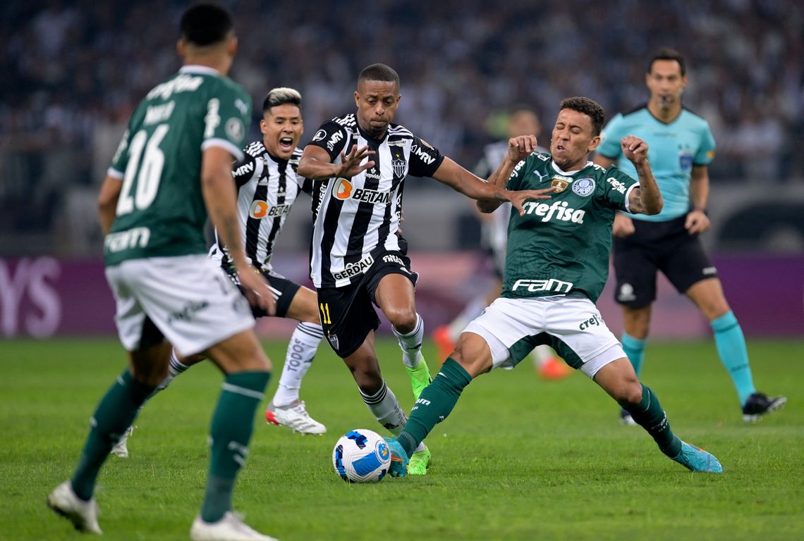Atlético Mineiro y Palmeiras empataron su primer duelo de cuartos de final.