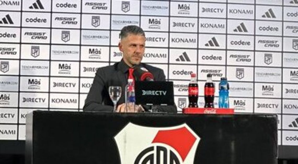 Martín Demichelis habló en conferencia de prensa.