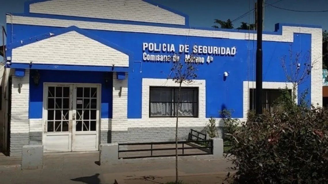 La comisaría de Moreno de donde se fugaron los cuatro presos.
