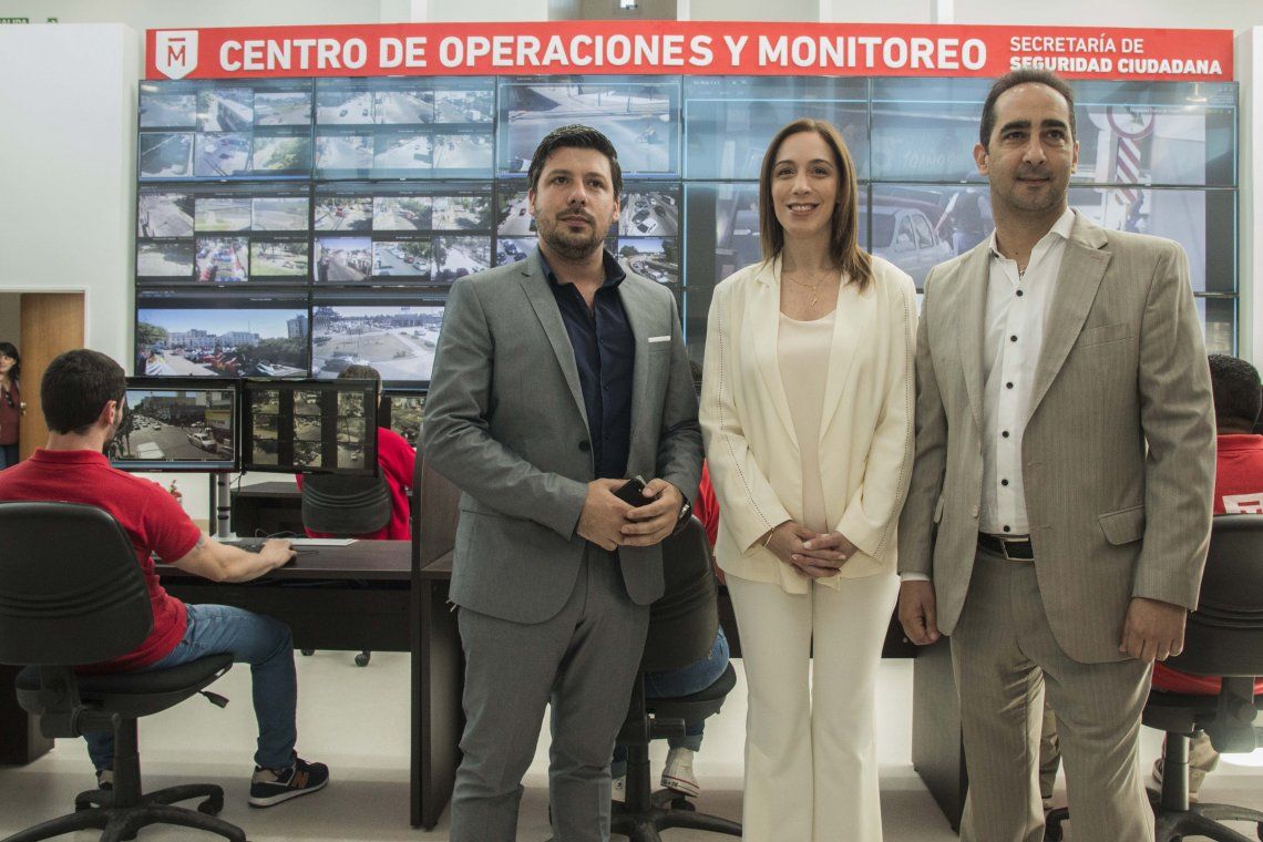 Vidal y Tagliaferro inauguraron el nuevo Centro de Monitoreo