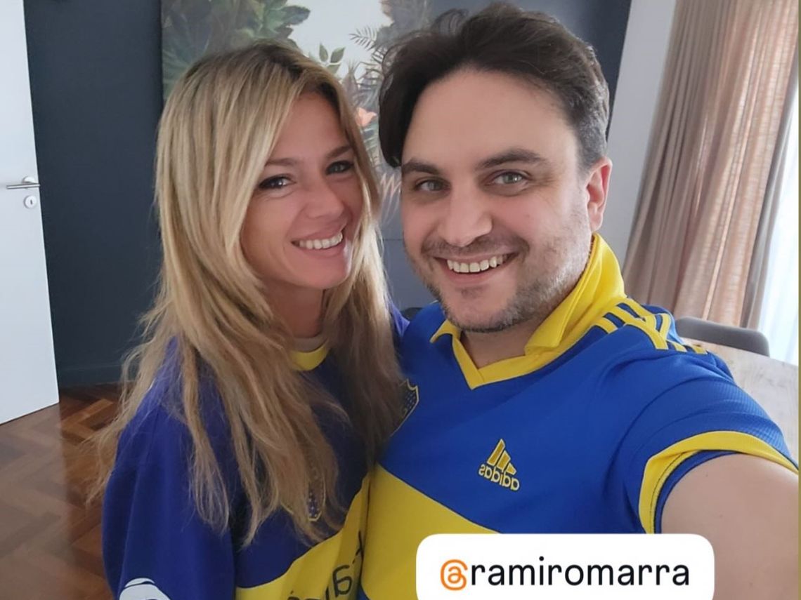 Ramiro y su ex novia, Camila, compartían la pasión por Boca. 