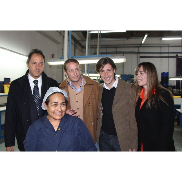 Scioli, Insaurralde y Letcher recorrieron el Parque Industrial Suárez