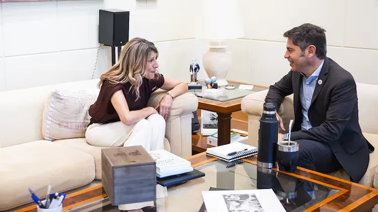 Axel Kicillof en España: se reunió con la vice Yolanda Díaz y con empresarios