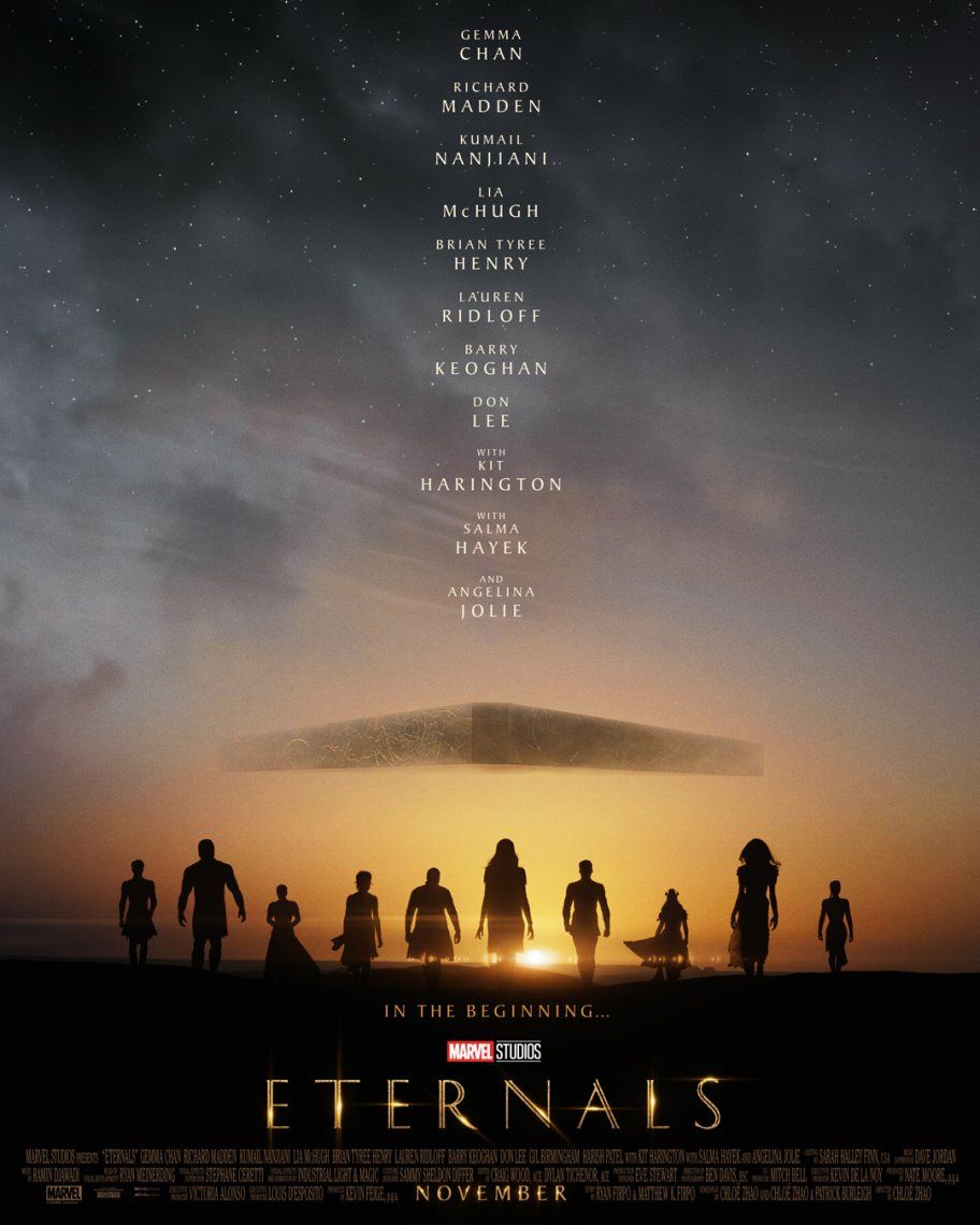 Poster oficial de Eternals, lo nuevo de Marvel dirigido por Chloé Zhao