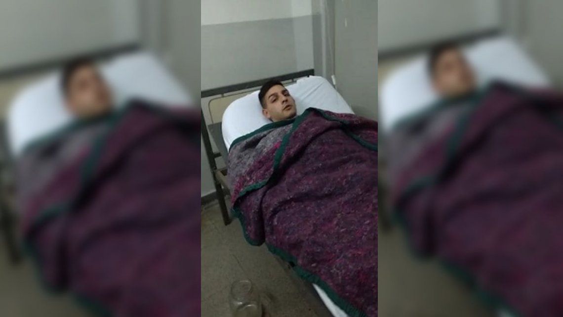 Video | Amenazaron a un delincuente internado en un hospital